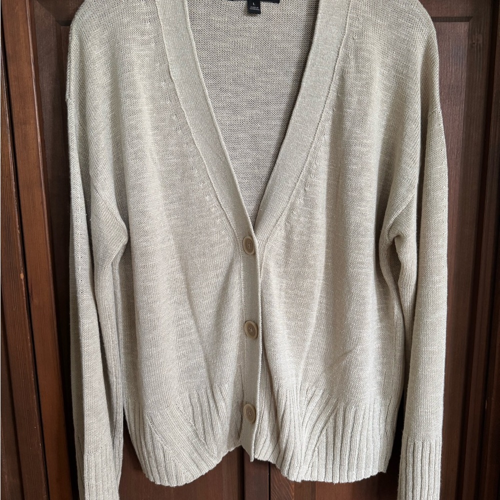 Banana Republic Cream Cardigan Sweater